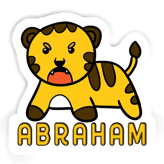 Baby-Tiger Aufkleber Abraham Image