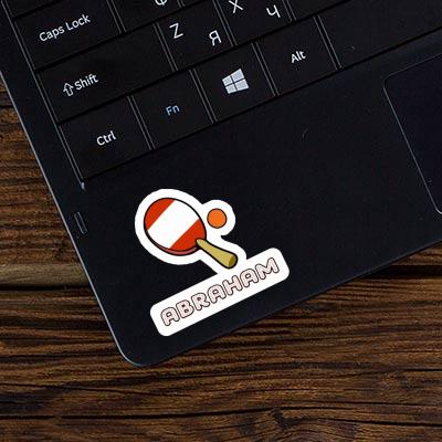 Abraham Sticker Table Tennis Paddle Laptop Image