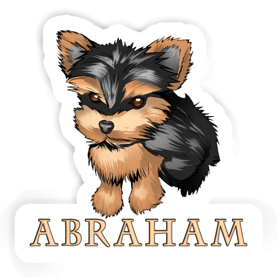 Abraham Sticker Yorkshire Terrier Laptop Image