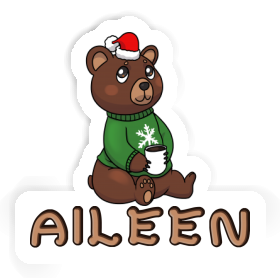 Autocollant Ours de Noël Aileen Image