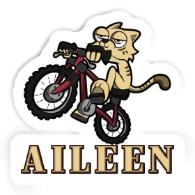 Autocollant Aileen Chat à vélo Image
