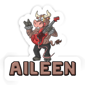 Aileen Autocollant Guitariste Image