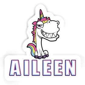 Aileen Aufkleber Grinse-Einhorn Image