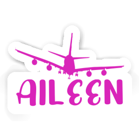 Sticker Aileen Airplane Image