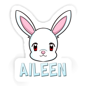 Autocollant Aileen Tête de lièvre Image