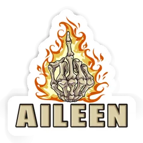 Aileen Autocollant Doigt du milieu Image