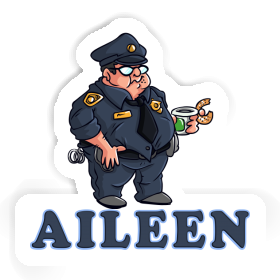 Autocollant Policier Aileen Image
