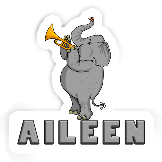 Aileen Autocollant Eléphant trompette Aileen Autocollant Eléphant trompette Image