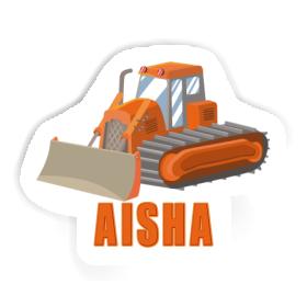 Sticker Aisha Excavator Image