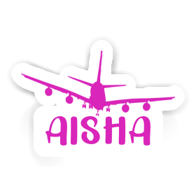 Aisha Sticker Airplane Image