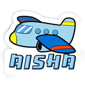 Aisha Sticker Airplane Image