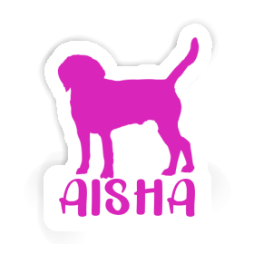 Autocollant Chien Aisha Image