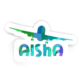 Aisha Sticker Airplane Image