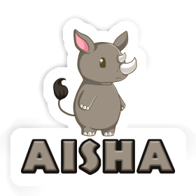 Aisha Autocollant Rhino Image