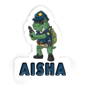 Aisha Sticker Police Officer Image