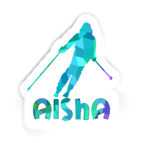 Aisha Sticker Skifahrerin Image