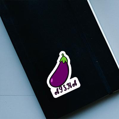 Autocollant Aisha Aubergine Gift package Image