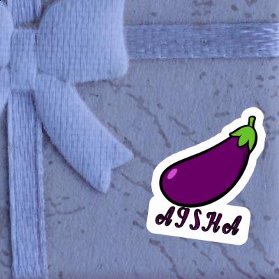 Autocollant Aisha Aubergine Notebook Image