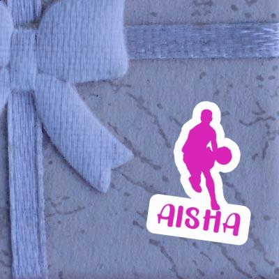 Aisha Sticker Basketball Player Notebook Image