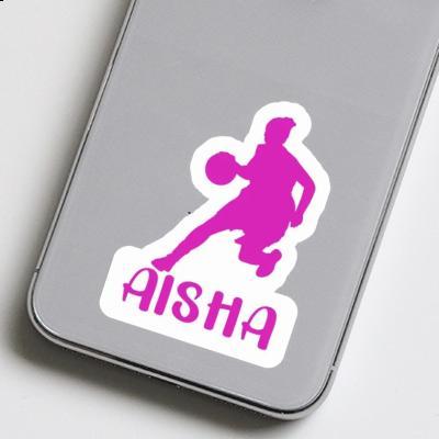 Aisha Sticker Basketball Player Laptop Image