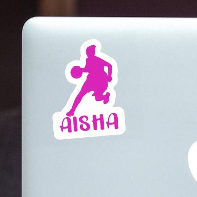 Sticker Basketballspielerin Aisha Laptop Image