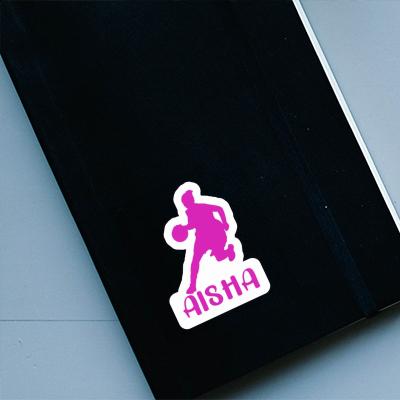 Aisha Sticker Basketball Player Notebook Image