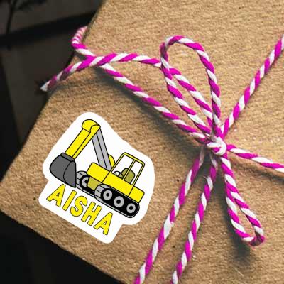 Sticker Excavator Aisha Notebook Image