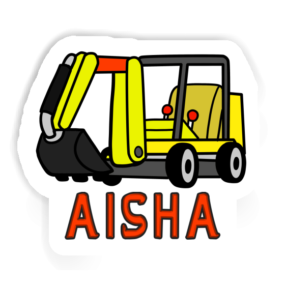 Sticker Mini-Excavator Aisha Gift package Image