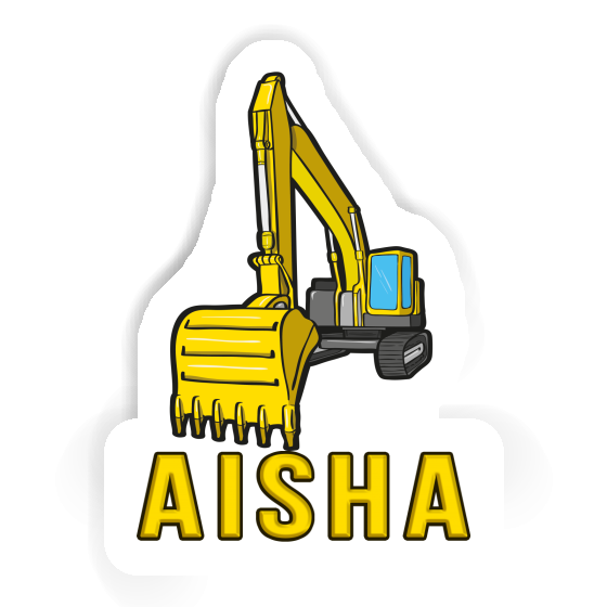 Sticker Aisha Excavator Gift package Image