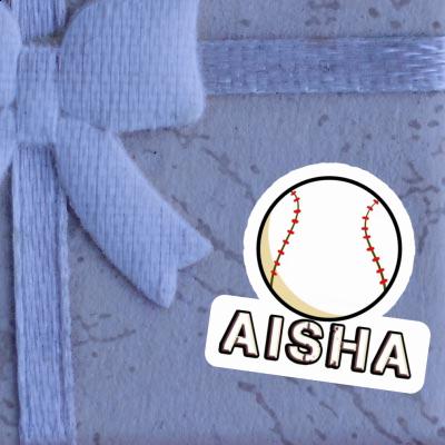 Aisha Autocollant Balle de baseball Notebook Image