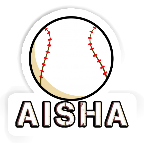 Sticker Aisha Baseball Laptop Image