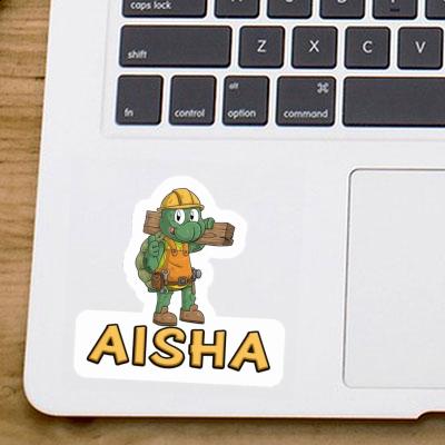 Sticker Construction worker Aisha Gift package Image