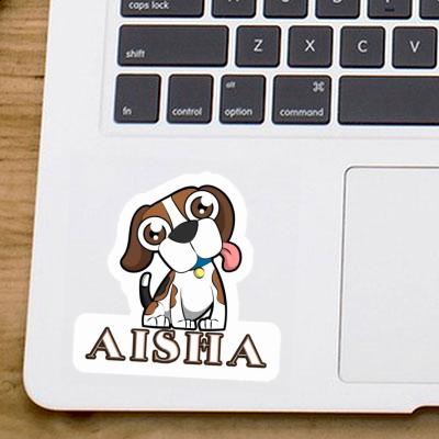 Beagle Aufkleber Aisha Notebook Image