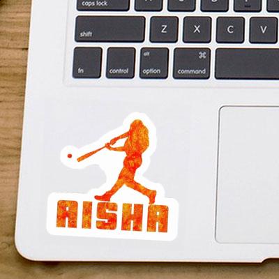 Baseballspieler Sticker Aisha Laptop Image