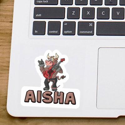 Aisha Aufkleber Gitarrist Laptop Image