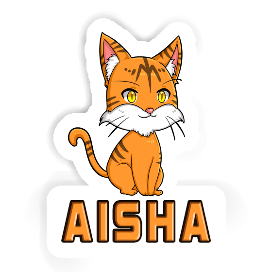 Aisha Sticker Cat Notebook Image