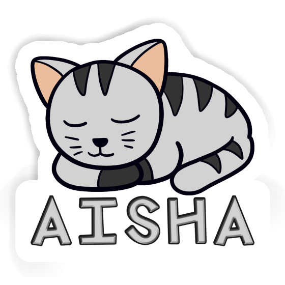 Cat Sticker Aisha Notebook Image