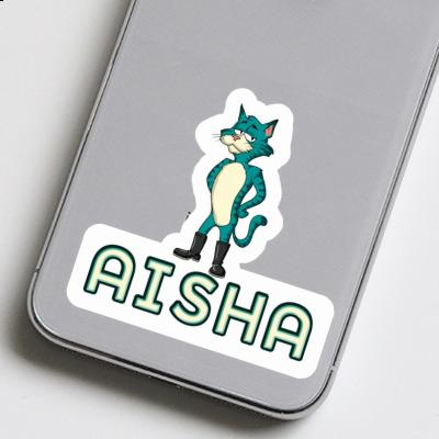 Cat Sticker Aisha Notebook Image