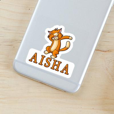 Sticker Dabbing Cat Aisha Notebook Image