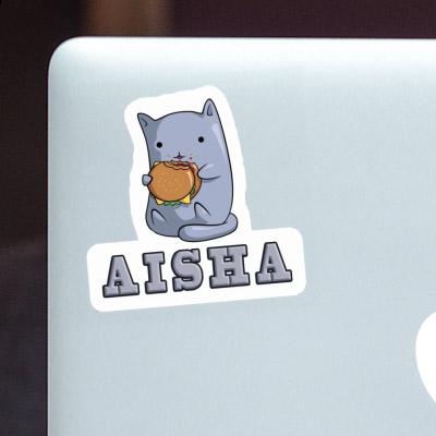 Hamburger-Katze Sticker Aisha Notebook Hamburger-Katze Sticker Aisha Notebook Image