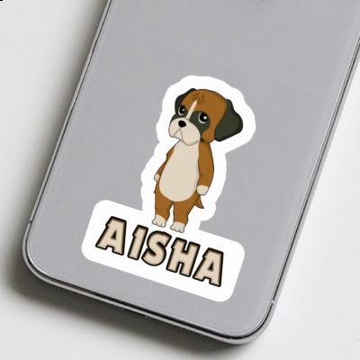 Aisha Sticker German Boxer Laptop Image