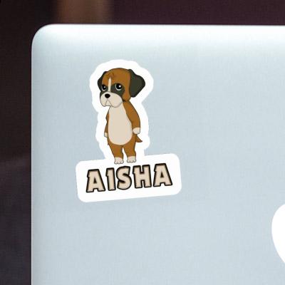 Aisha Sticker German Boxer Laptop Image