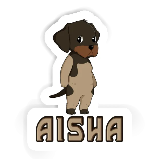 Sticker Aisha German Wirehaired Pointer Notebook Sticker Aisha German Wirehaired Pointer Gift package Image