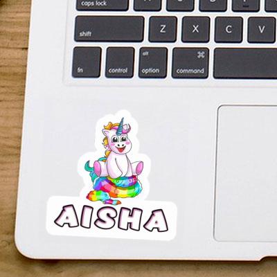 Aufkleber Baby Einhorn Aisha Notebook Image