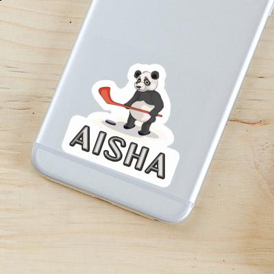 Ice Hockey Panda Sticker Aisha Laptop Image