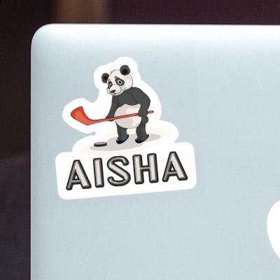 Ice Hockey Panda Sticker Aisha Notebook Image