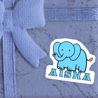 Sticker Elephant Aisha Laptop Image