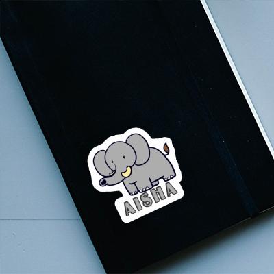 Elephant Sticker Aisha Notebook Image