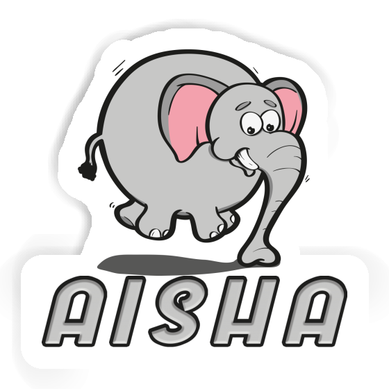 Aufkleber Aisha Elefant Notebook Image