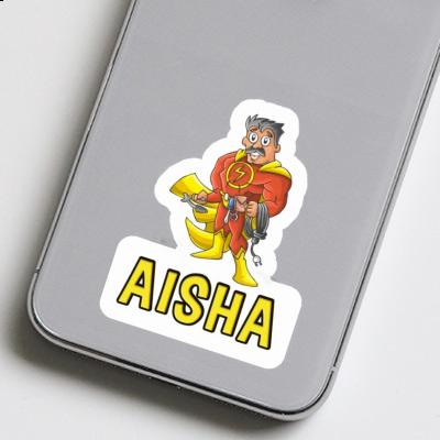 Sticker Elektriker Aisha Gift package Image